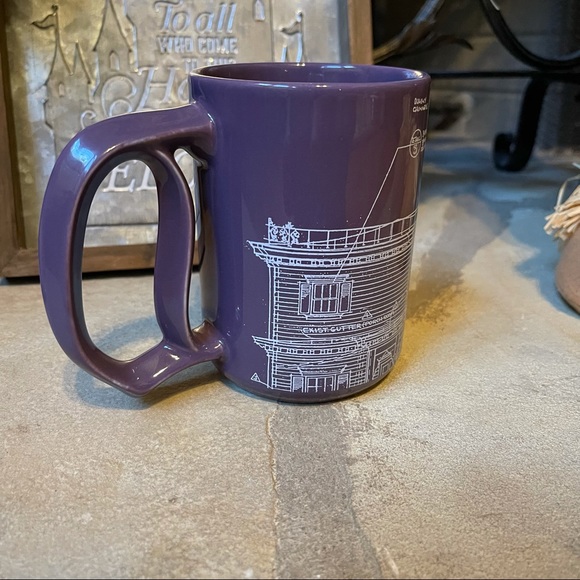 NWT  Disney Parks Haunted Mansion Disneyland Resort Purple Coffee Mug - Picture 7 of 11